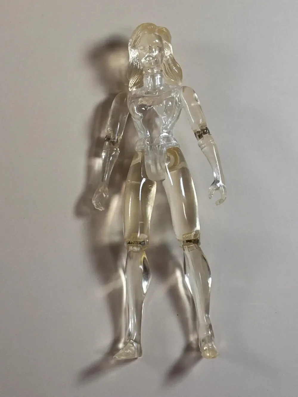 Clear Invisible Woman Marvel Toy Biz 1995 Fantastic Four Action Figure 5”